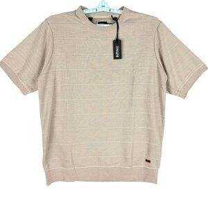 NWT Buffalo David Bitton Men's Willich Jute Mix Pullover Short Sleeve T-shirt XL